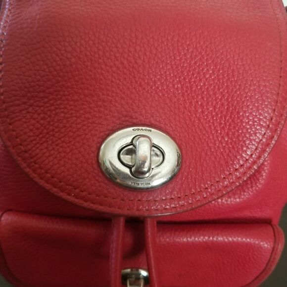 Coach Mini Leather Backpack - Picture 7 of 9